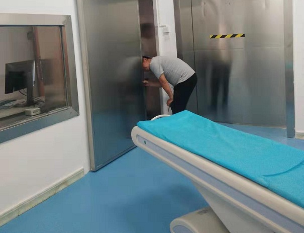 光铭防辐射工程回访三台县西平中心卫生院现场图