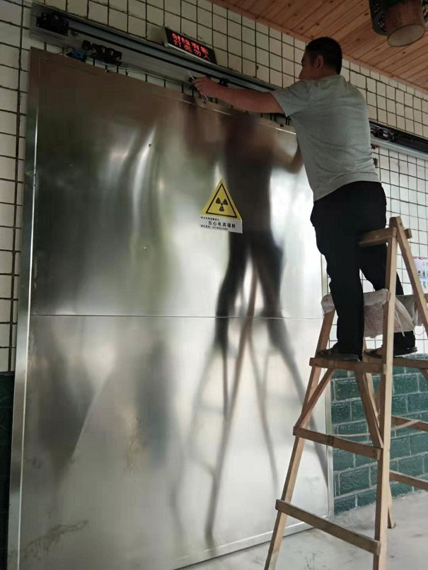DR室射线防护工程之射线防护门安装 DR室射线防护工程之射线防护门安装